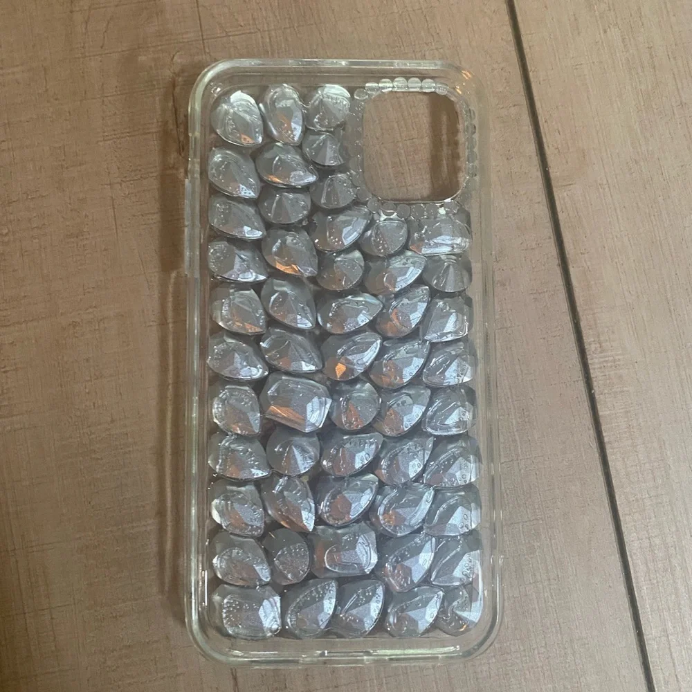 iPhone 11 Case Clear Rhinestone Bling Crystal Sparkly Protective Cover